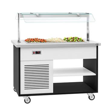 GGM Gastro | Buffetwagen koud DANZIG - 1300mm - voor 3x GN |, Verzenden