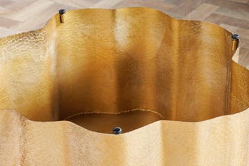 Design salontafel ORGANIC ORIENT 75cm goud handgemaakt -, Huis en Inrichting, Tafels | Salontafels, Ophalen of Verzenden, Nieuw