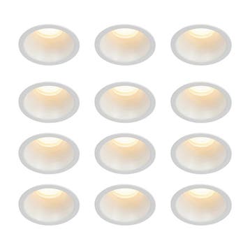 Set van 12 inbouwspots wit GU10 35mm IP44 - Dept, Verzenden, Nieuw