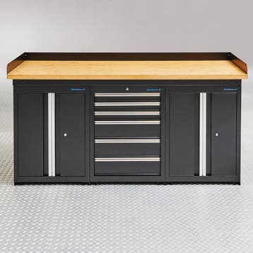 Datona Werkbank PRO eiken - 6 lades - 2 opbergkasten - 200, Ophalen of Verzenden, Nieuw