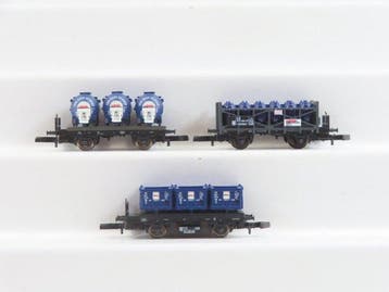 Märklin Z - 80818/80820/80821 - Modeltrein goederenwagon (3), Hobby en Vrije tijd, Nieuw