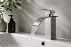 watervalkraan Chroom - Design mengkraan - NIEUW, Ophalen of Verzenden, Nieuw, Chroom, Kraan