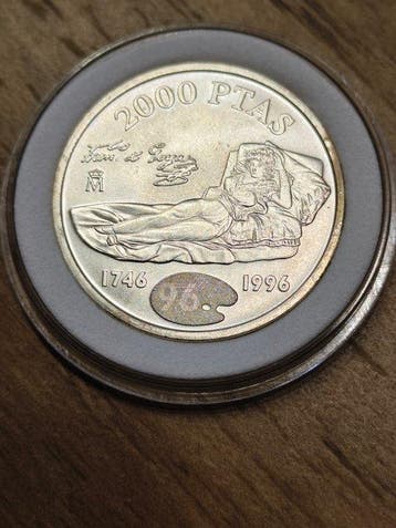 Spanje. Juan Carlos I. 2000 Pesetas 1996 (Zonder