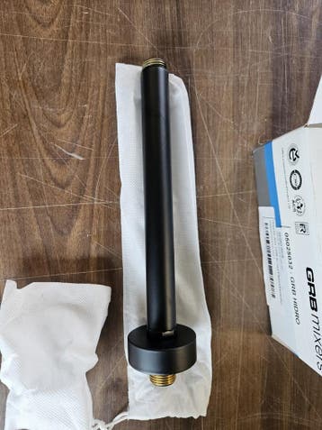 Plafondarm 20 cm mat zwart, Ophalen of Verzenden, Nieuw, Bad