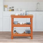 vidaXL Werkbank Wasbruin 78,5 x 50 x 80 cm Massief, Doe-het-zelf en Verbouw, Werkbanken, Verzenden, Nieuw