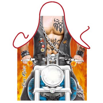Keukenschort stoere motor man - Fun schorten, Verzenden, Nieuw