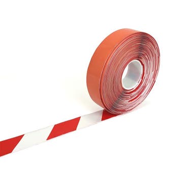 PermaStripe waarschuwingstape - Wit & Rood - Anti - slip -, Verzenden