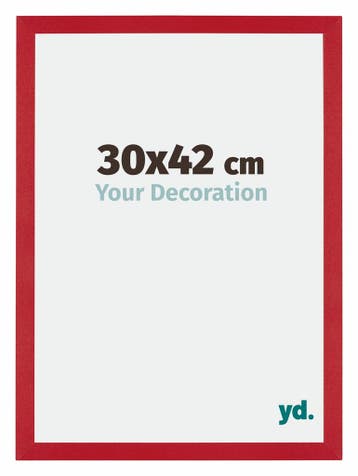 Fotolijst 30x42 cm - Rood - MDF - Mura, Verzenden, Nieuw