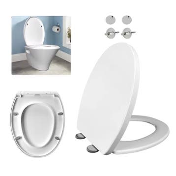 Ovale toiletbril met softclose en quick release bevestiging, Verzenden, Nieuw