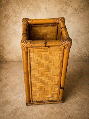 Paraplustandaard/rek - Bamboe, Rattan - Parapluhouder van