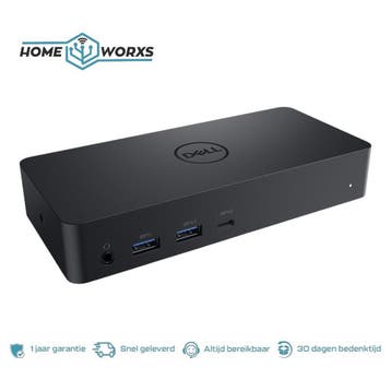 Dell D6000 Universele docking station USB-C/A inc 130W adpt., Computers en Software, Dockingstations, Docking station, Refurbished