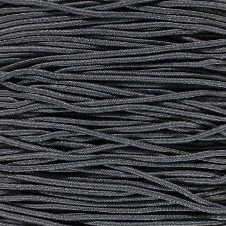 3mm Elastisch Touw - Donkergrijs - 50 meter op rol, Hobby en Vrije tijd, Overige Hobby en Vrije tijd, Nieuw, Ophalen of Verzenden