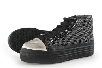 La Strada Sneakers in maat 39 Zwart, Kleding | Dames, Verzenden, Zwart, Gedragen, Sneakers of Gympen