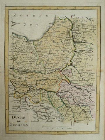 Nederland - Gelderland; G.L. Le Rouge - Duché de Gueldres -, Boeken, Atlassen en Landkaarten, Nieuw