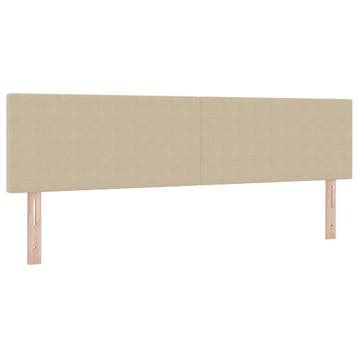 vidaXL Hoofdbord Lichtgroen Grijs 180 cm Katoen Stof, Verzenden, Nieuw