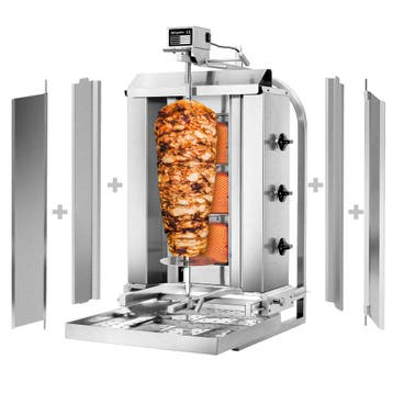 GGM Gastro | Gas Dönergrill / Shoarmagrill - Verrijdbaar - 3, Verzenden