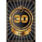Luxe 30 jaar verjaardag poster - 30 jaar versiering, Ophalen of Verzenden, Nieuw