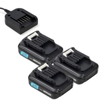 Startset: 3x Makita BL1021B CXT accus , 123accu huismerk, Verzenden, Nieuw