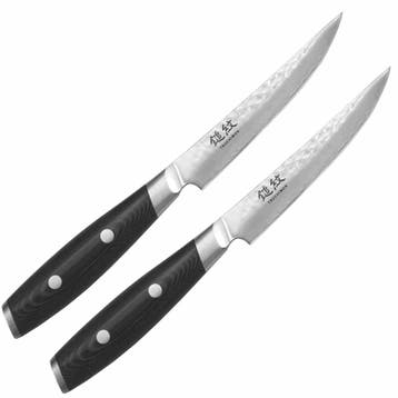 Yaxell Tsuchimon Steakmessenset – 2-delig – 3 Lagen Dama, Ophalen of Verzenden, Nieuw, Overige materialen, Bestekset