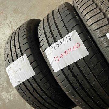 2 x Continental 205-50-17 Zomerbanden 7mm, Gebruikt, 17 inch, Band(en), Personenwagen