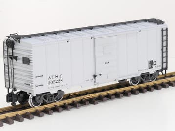 LGB 45919 ATSF Boxcar 205228, Metallrader, Klauwkoppelingen, Overige typen, Ophalen of Verzenden, Zo goed als nieuw, LGB