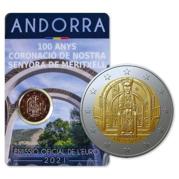 Andorra 2 Euro Meritxell 2021, Postzegels en Munten, Munten | Europa | Euromunten, Verzenden