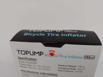 Cycplus Fietspomp Draagbaar Topump -, Fietsen en Brommers, Fietsaccessoires | Overige Fietsaccessoires, Verzenden, Nieuw