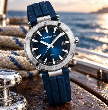 Michel Herbelin - NEWPORT - Swiss ETA Cal. - Date - Made in, Nieuw