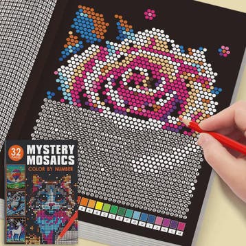 Mysterieus Mozaïek Kleurboek per Nummer: 32 Pagina's Pixel A, Verzenden