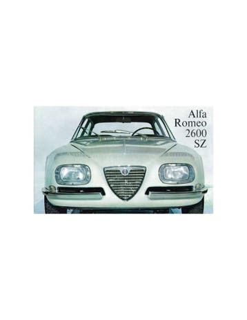 1965 ALFA ROMEO 2600 SZ BROCHURE DUITS, Nieuw, Alfa Romeo, Author