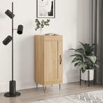 vidaXL Dressoir 34,5x34x90 cm bewerkt hout sonoma eiken, Minder dan 50 cm, Verzenden, Nieuw, 25 tot 50 cm