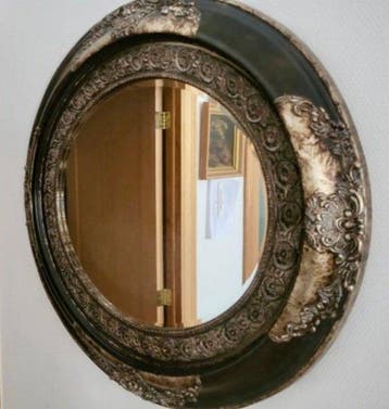 Wandspiegel- Stijl Lodewijk XVI - gouden hout - Prachtige, Antiek en Kunst