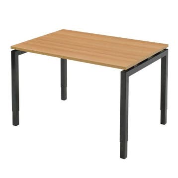 Recht N-poot bureau, 120 x 60 cm, Overige plaatsen, Ophalen of Verzenden, Nieuw in verpakking, Bureau
