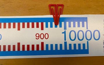 Getallenlijn 0-1000 (5 meter lang), Verzenden, Nieuw