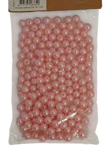 Parels rijgparels hbx104 Zachtroze 8 mm, Ophalen of Verzenden, Nieuw