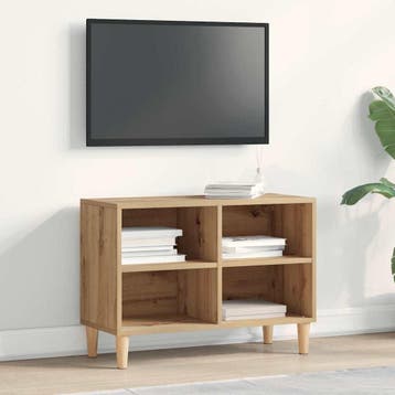 vidaXL TV-kast 69,5 x 30 x 50 cm artisian oak Bewerkt hout, Huis en Inrichting, Minder dan 50 cm, Verzenden, Nieuw, Minder dan 100 cm