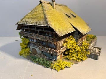 Faller, Noch H0 - 130366 - Modeltreingebouwen (1) - Zwarte, Nieuw