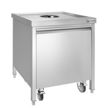 GGM Gastro | Afvalbak - open - 50 liter - 700x700x870mm - |, Verzenden, Nieuw in verpakking, Overige typen