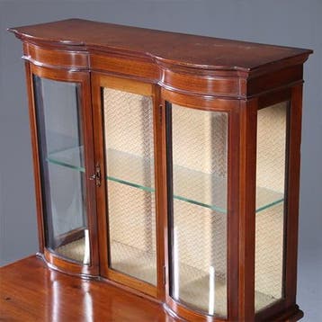 Stel van 2 kleine identieke vitrines ca 1900 Engeland No9228, Antiek en Kunst, Ophalen of Verzenden