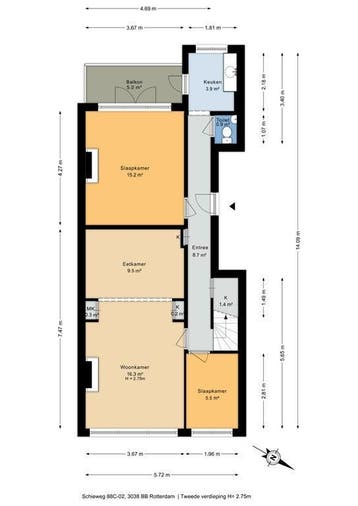 Te huur: Appartement Schieweg in Rotterdam, Appartement, Rotterdam, Zuid-Holland