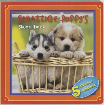 Schattige Puppy's - Stencilboek, Verzenden, Gelezen