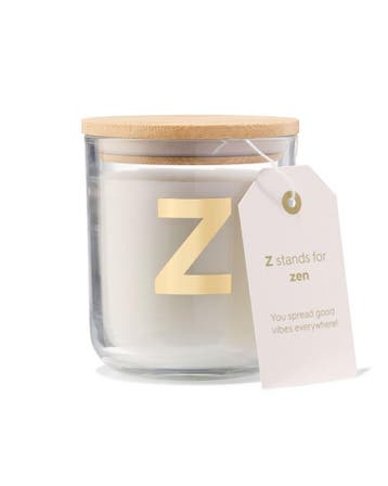 HEMA Kaars in glas Ø8x10cm letter Z, Verzenden, Nieuw