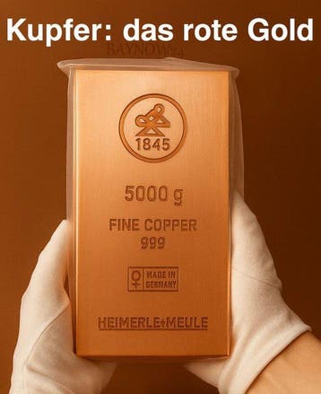 5 kilograms - Koper .999 - Heimerle + Meule, Germany - Met