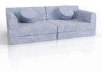 Kinderbank Kayo - Corduroy - Incl. Kussens - Lichtblauw, Verzenden, Nieuw