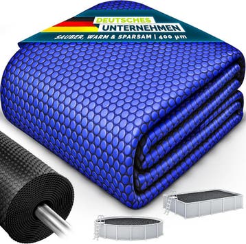 Zwembad Afdekzeil - Rechthoekig - Solarzeil - 600x400 cm - B, Verzenden, Zo goed als nieuw