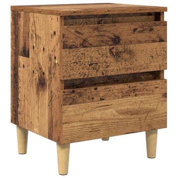 vidaXL Bedkast Oud Hout 40 x 35 x 50 cm Bewerkt hout, Minder dan 45 cm, Verzenden, Nieuw, Minder dan 55 cm