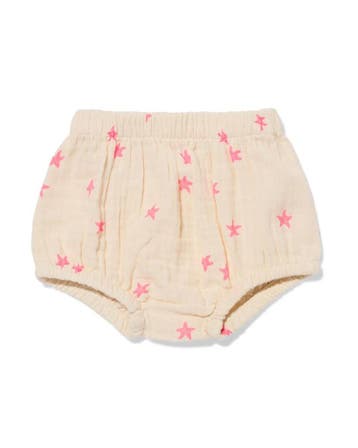 HEMA Newborn broek comfy fit mousseline sterren ecru, Verzenden, Nieuw
