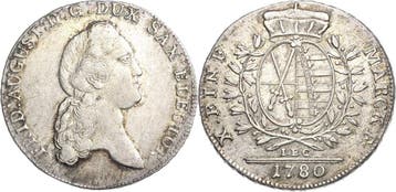 Taler, daalder 1780, Sachsen-kurlinie ab 1547 (albertiner..., Verzenden