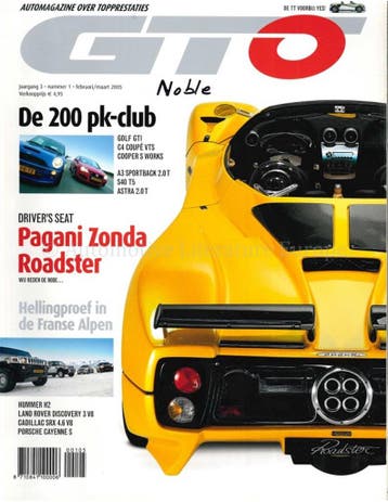2005 GTO MAGAZINE 01 NEDERLANDS, Nieuw, Author