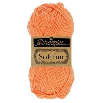 Scheepjes Softfun - 2652 Cantaloupe - Haakgaren / Breigaren, Ophalen of Verzenden, Nieuw, Breien of Haken, Wol of Garen